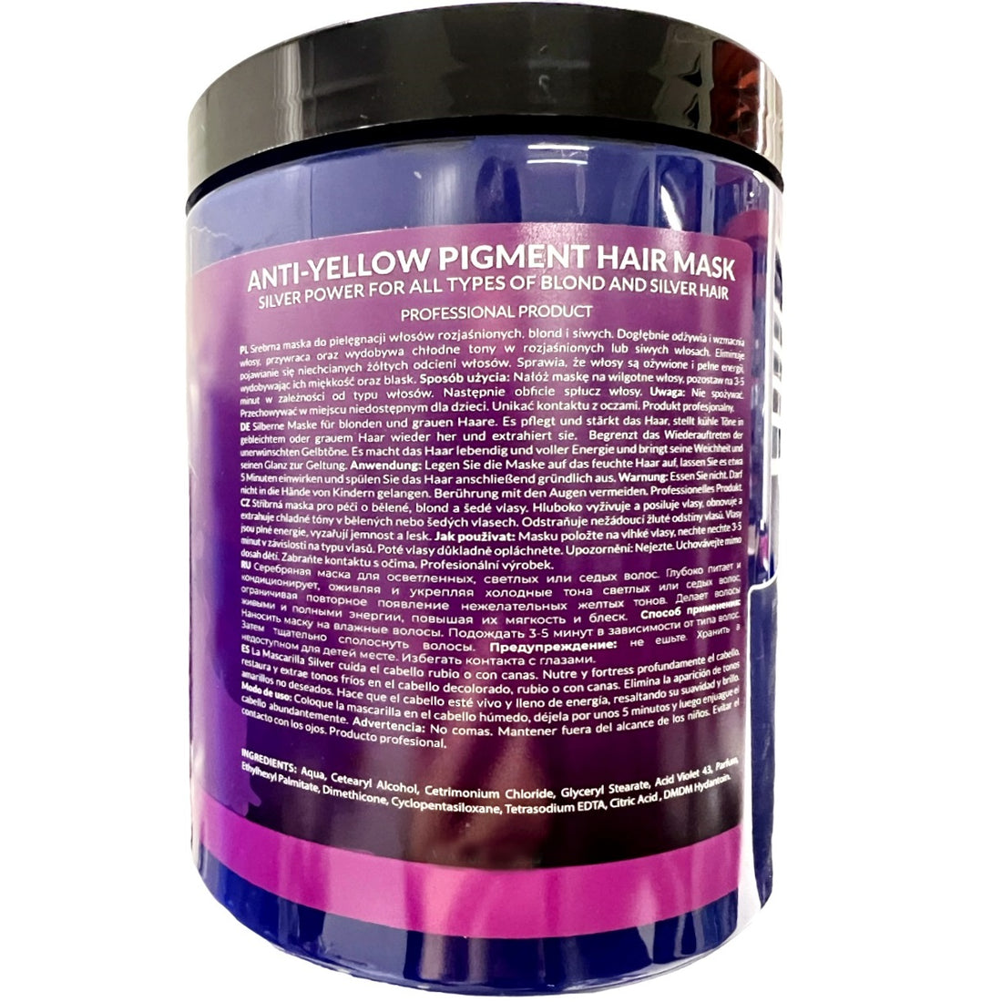 RONNEY Haarmaske BLOND lila no yellow 1L beseitigt Gelbstich 1000ml