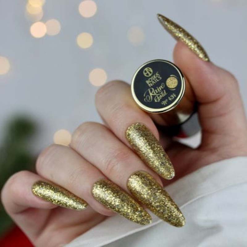 Boska Nails Hybrid Nagellack 434 Gold Rain Goldglitter 6ml
