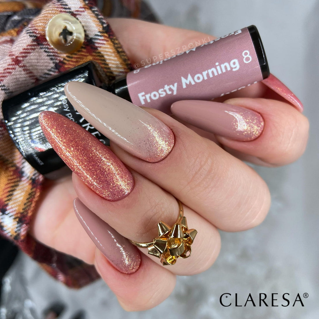 Claresa Hybrid-Nagellack FROSTY MORNING 8
