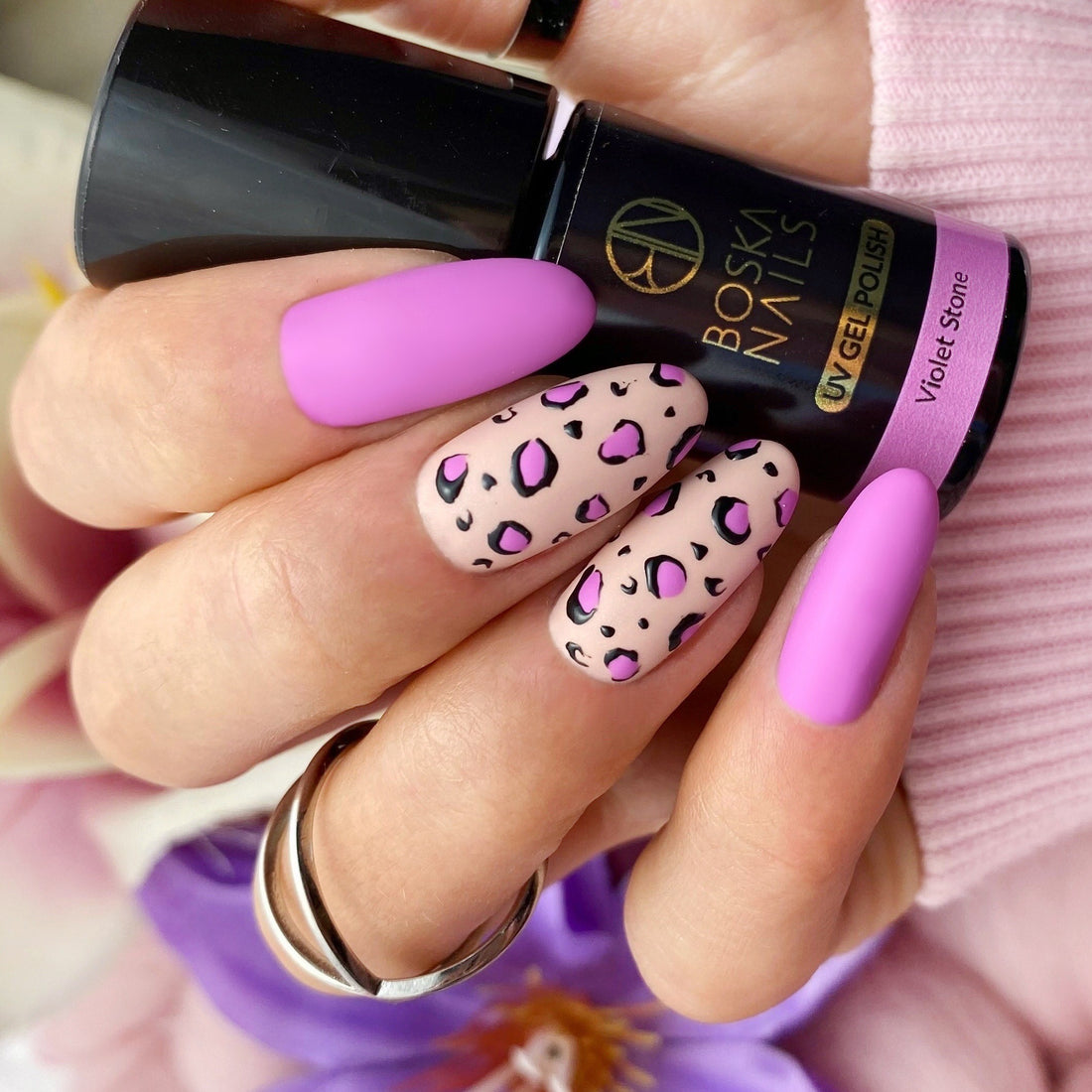 Boska Nails Hybrid Nagellack 343 Violet Stone Divine Lila 6ml