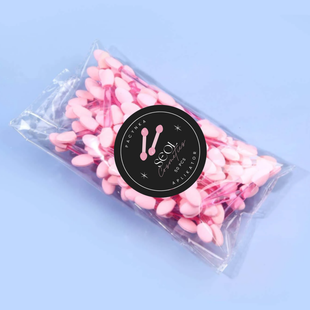 Applikatorpuppe für Lidschattendekorationen großes Set mit 50 rosa Puppen SEOL