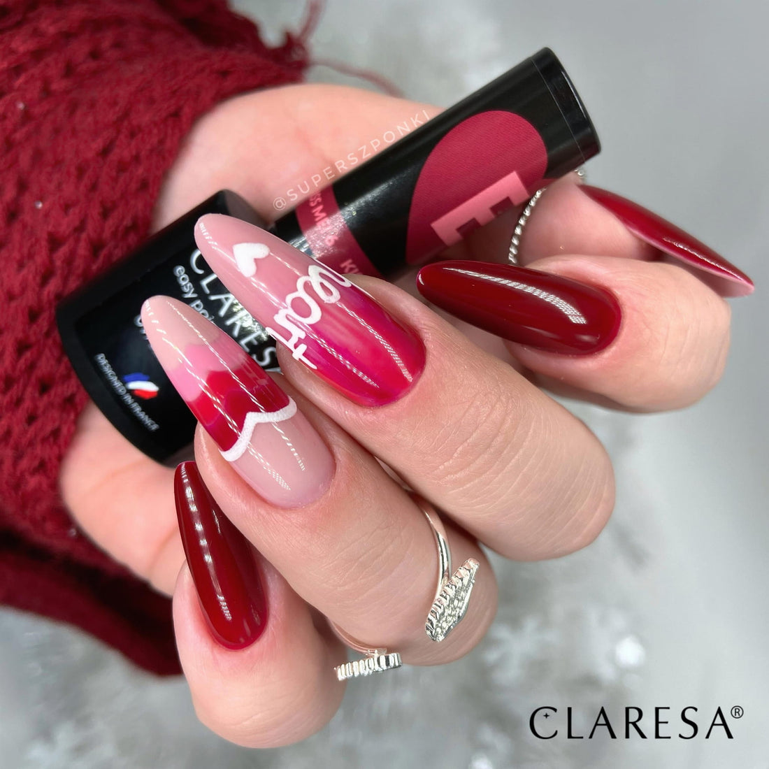 Claresa Hybrid Nagellack KISS ME 4 rot