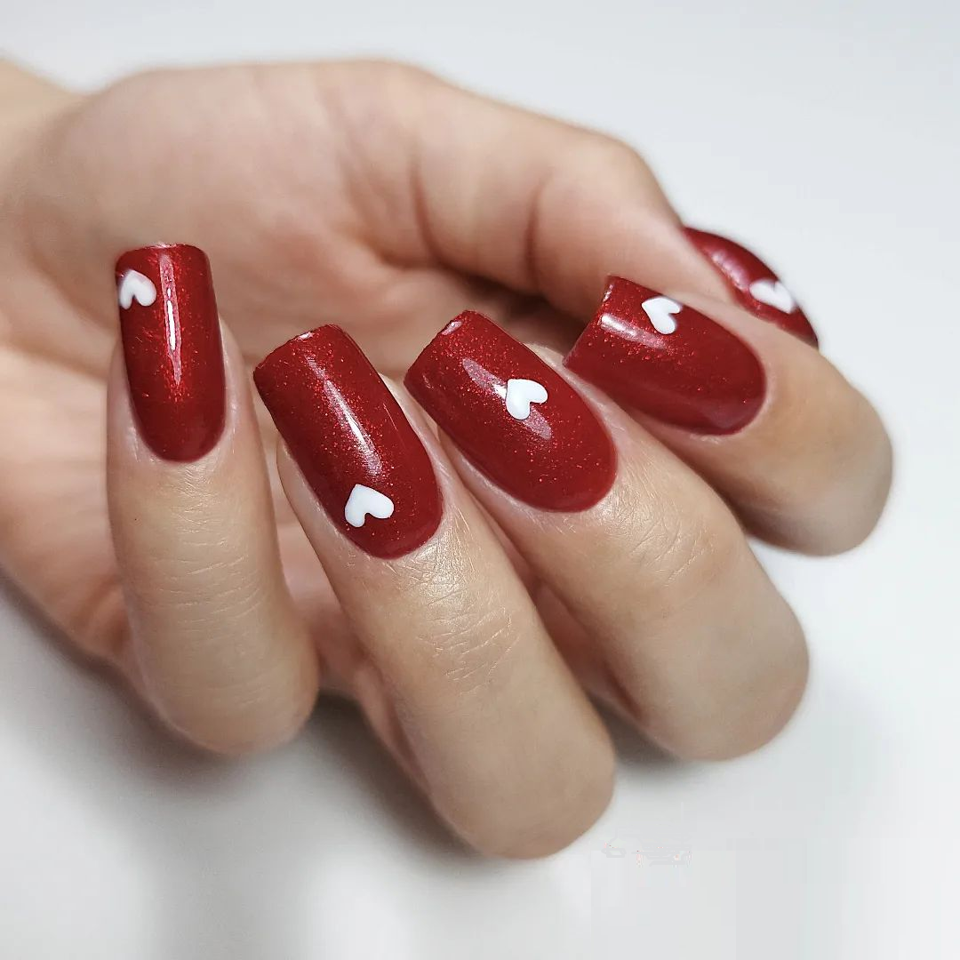 Yokaba Pure Vegan klassischer Nagellack 67 Red Sparkle