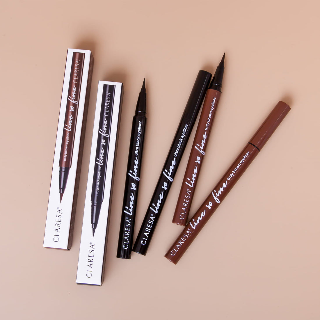 Claresa Eyeliner im Eyeliner-Stift Line so Fine Black Black
