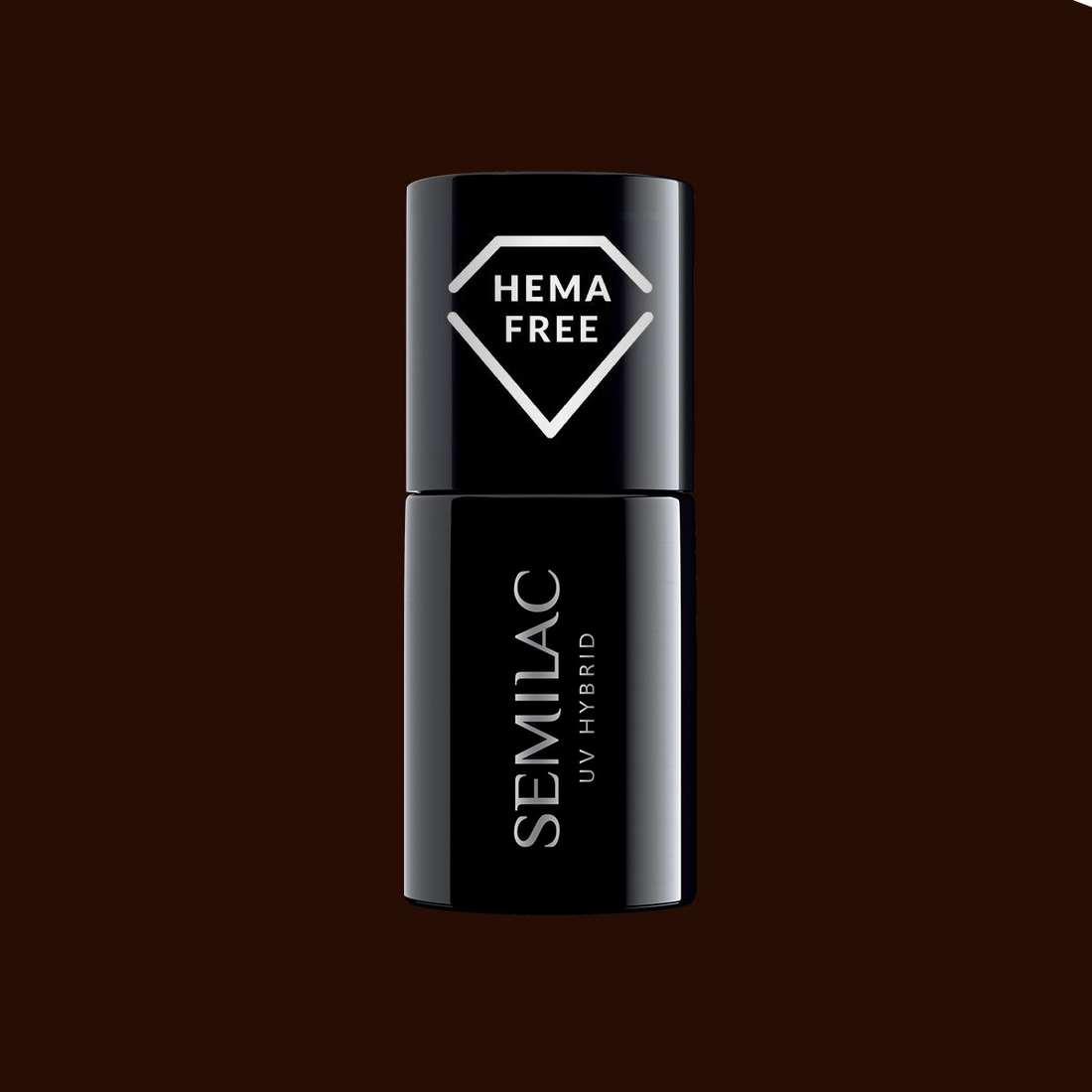 SEMILAC 419 Holzbraun Hybrid-Nagellack, 7 ml