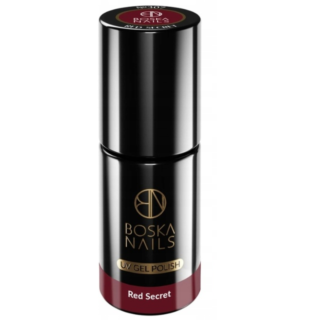 Boska Nails Hybrid-Nagellack 307 Red Secret Burgundy, 6 ml