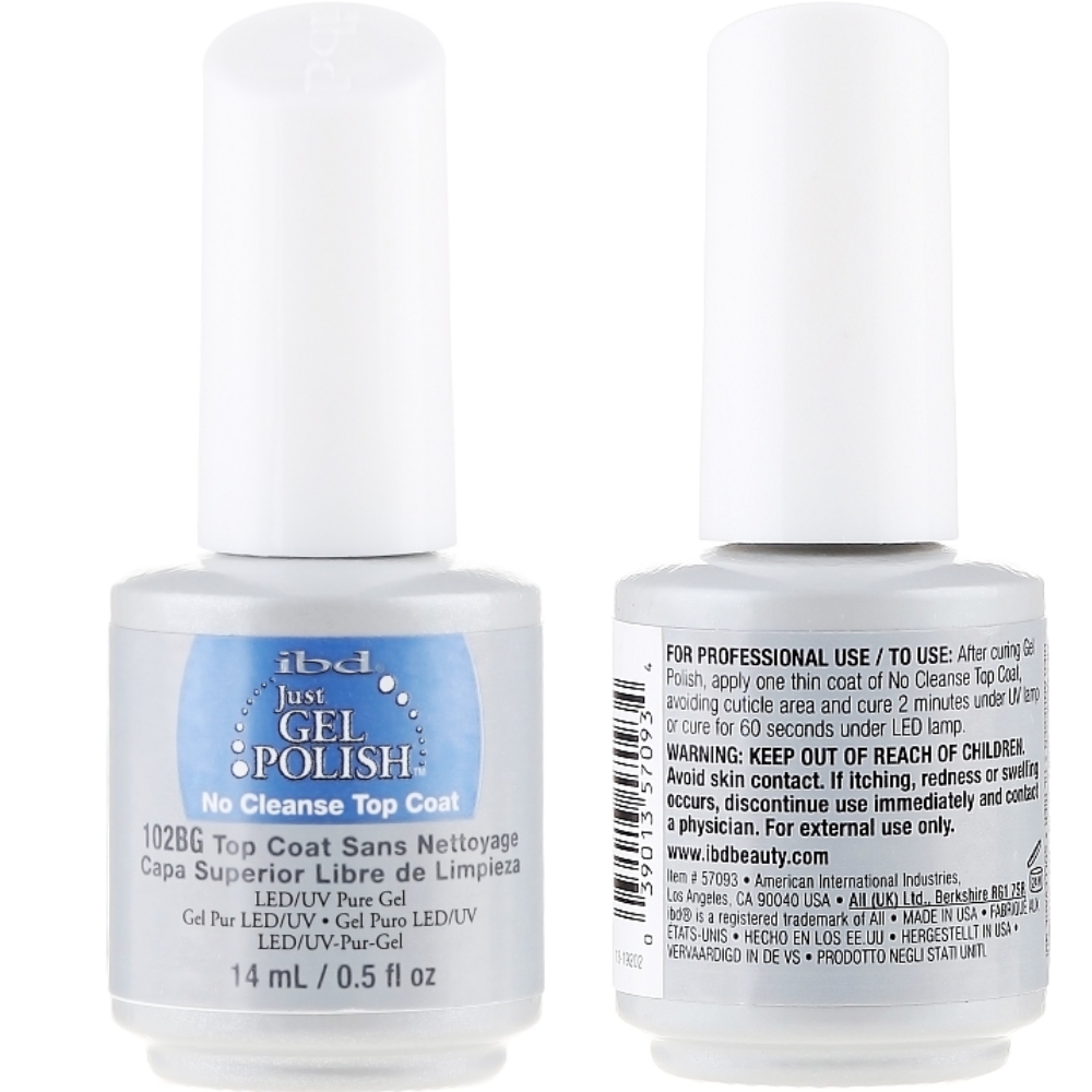 IBD No Cleanse Top Coat glänzender Überlack ohne Dispersionsschicht 14ml