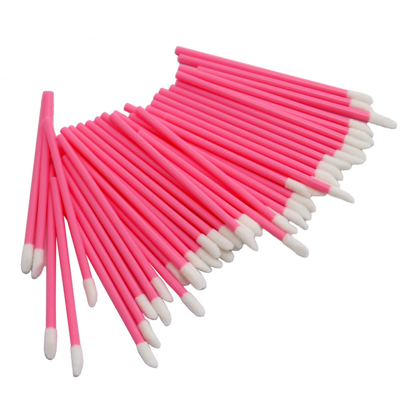 Samt-Applikatoren für Wimpern, Augenbrauen, Lippen, 50 Stück