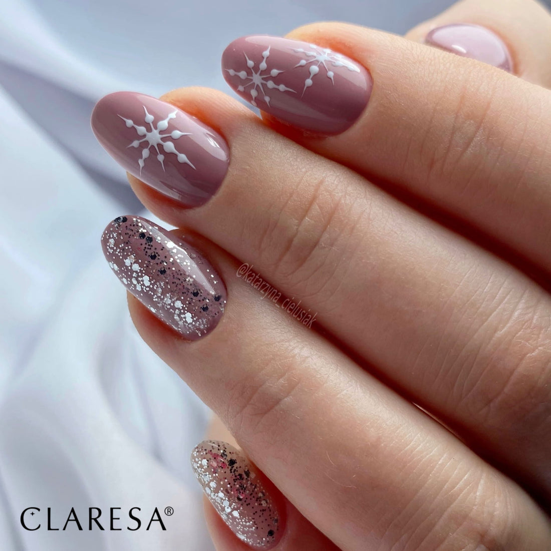 Claresa Hybrid Nagellack WINTER WONDERLAND 10 Silber Glitter