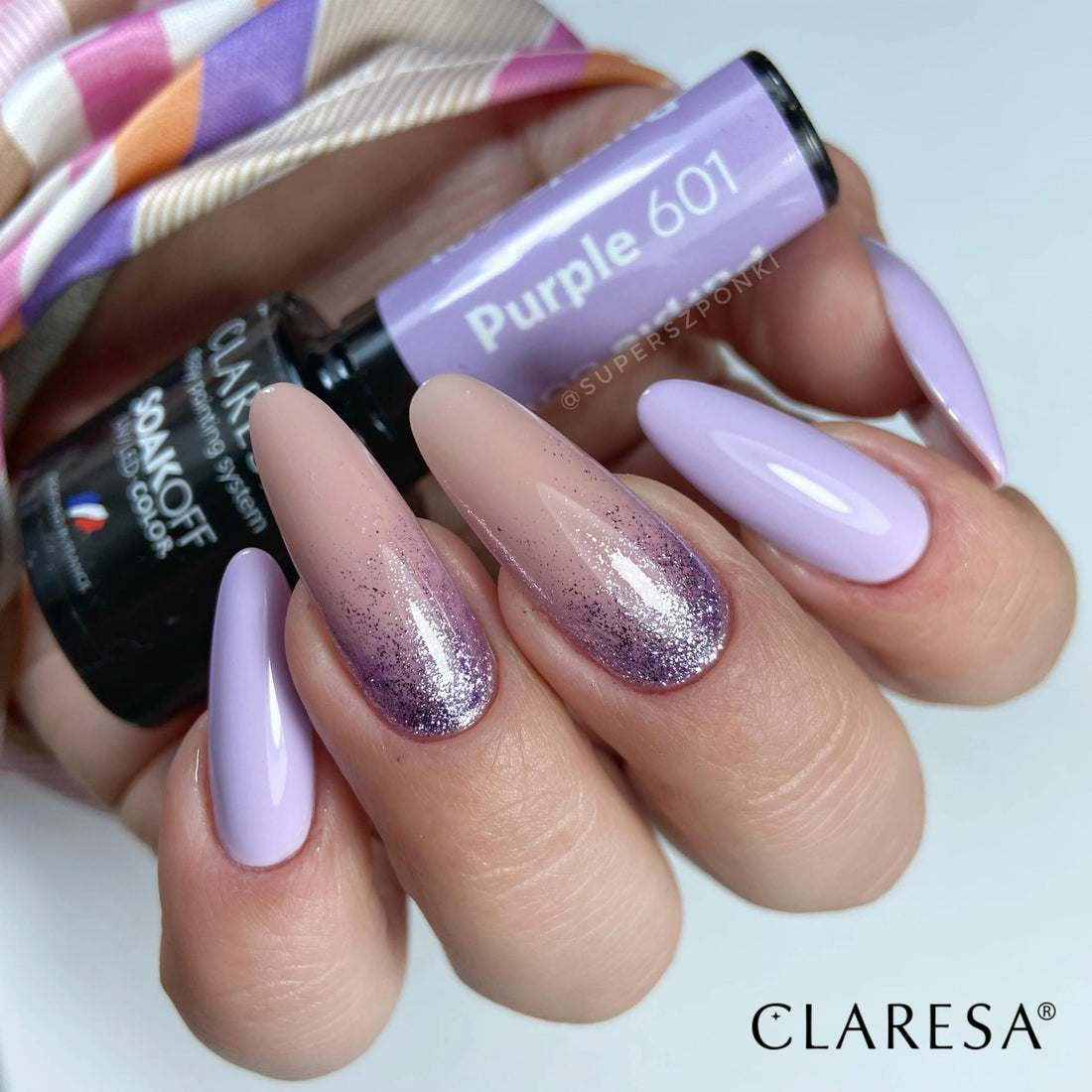 Claresa Hybrid Nagellack PURPLE 601 lila flieder