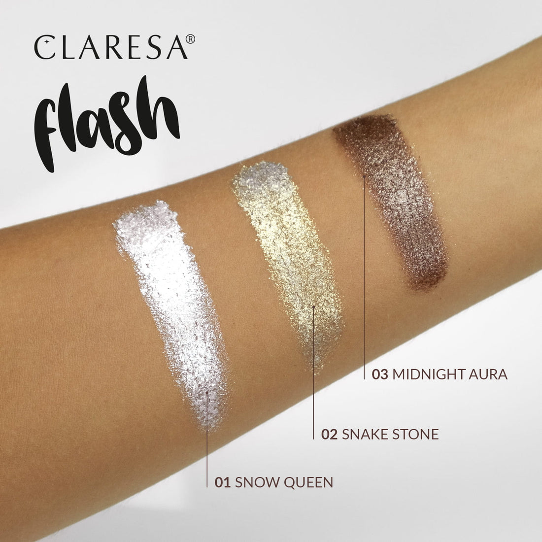 Claresa Cremiger Lidschatten FLASH 02 SNAKE STONE 3g