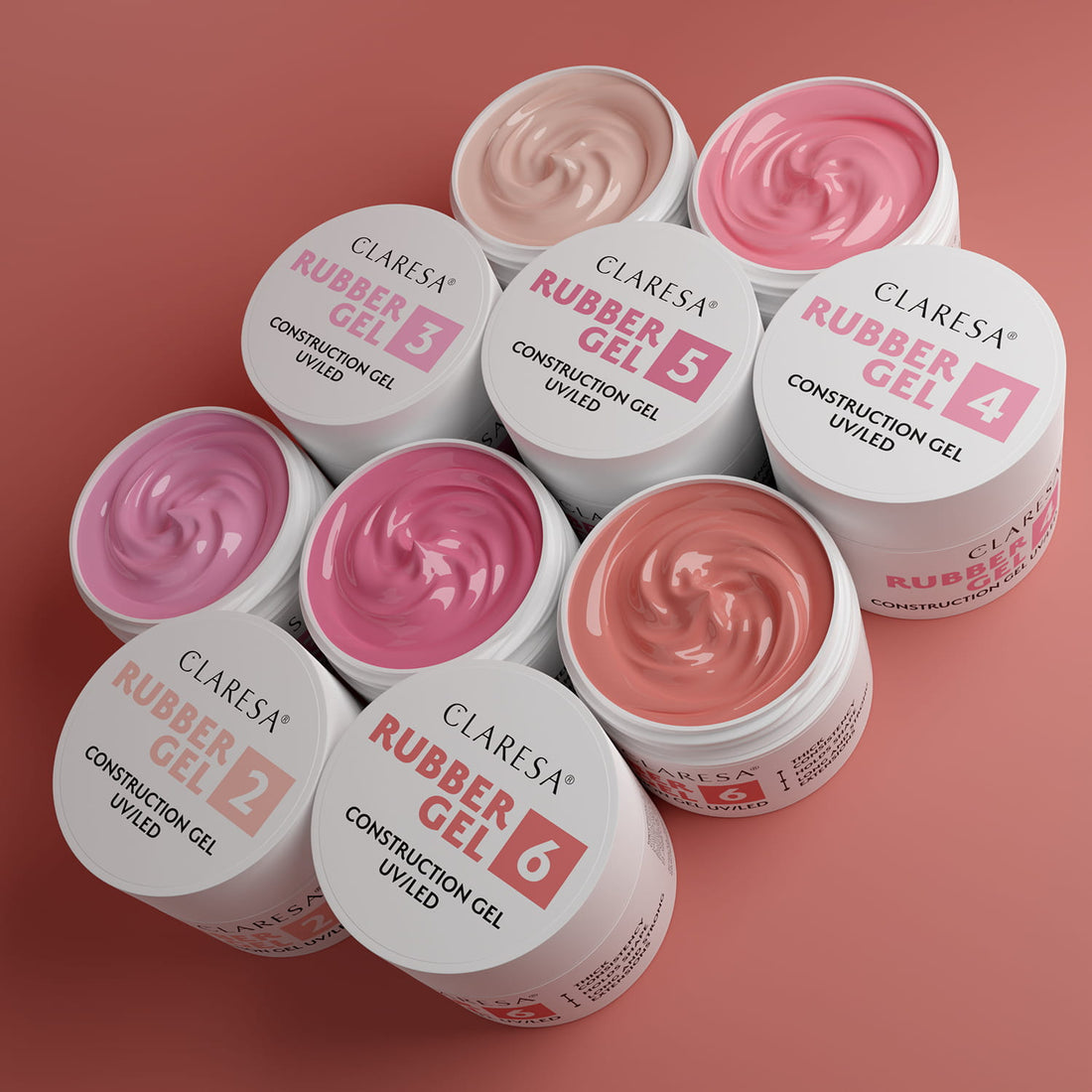Claresa Rubber Gel 3 Aufbaugel Dicker Nagelaufbaugel 45g
