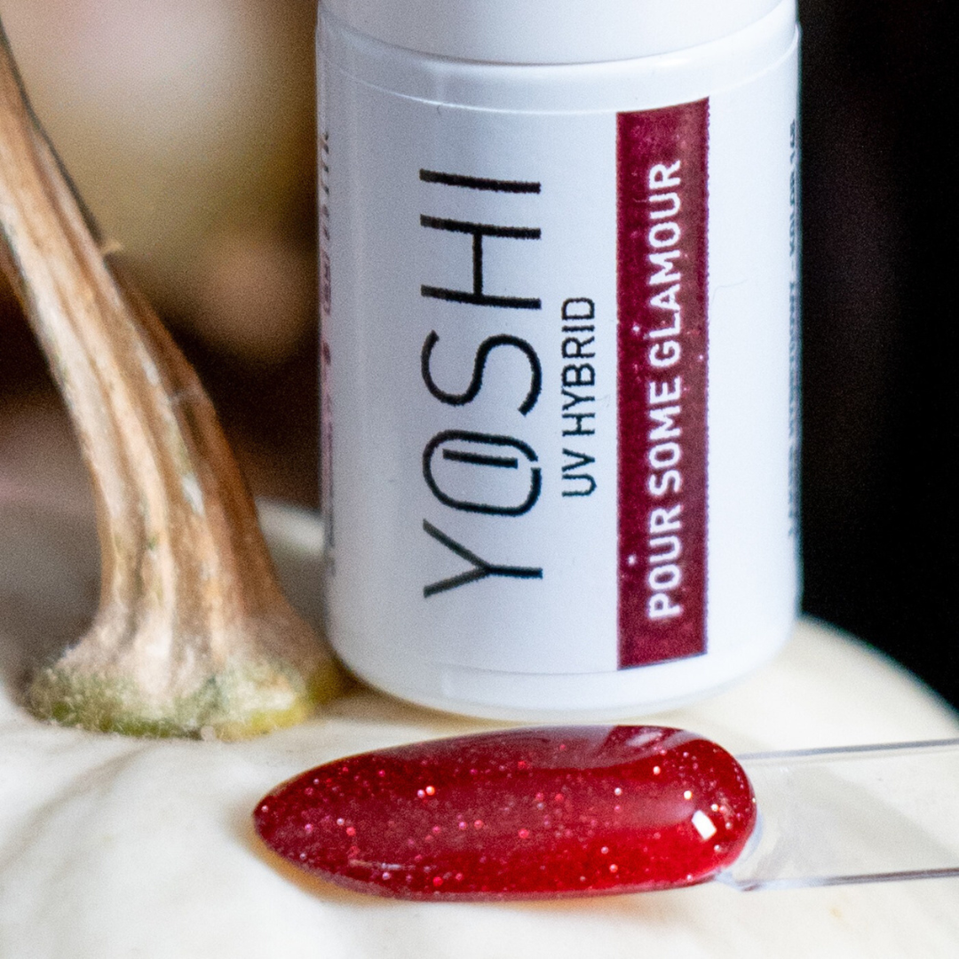 Yoshi UV-Hybrid-Nagellack 145 Pour Some Glamour Flash-Effekt, 6 ml