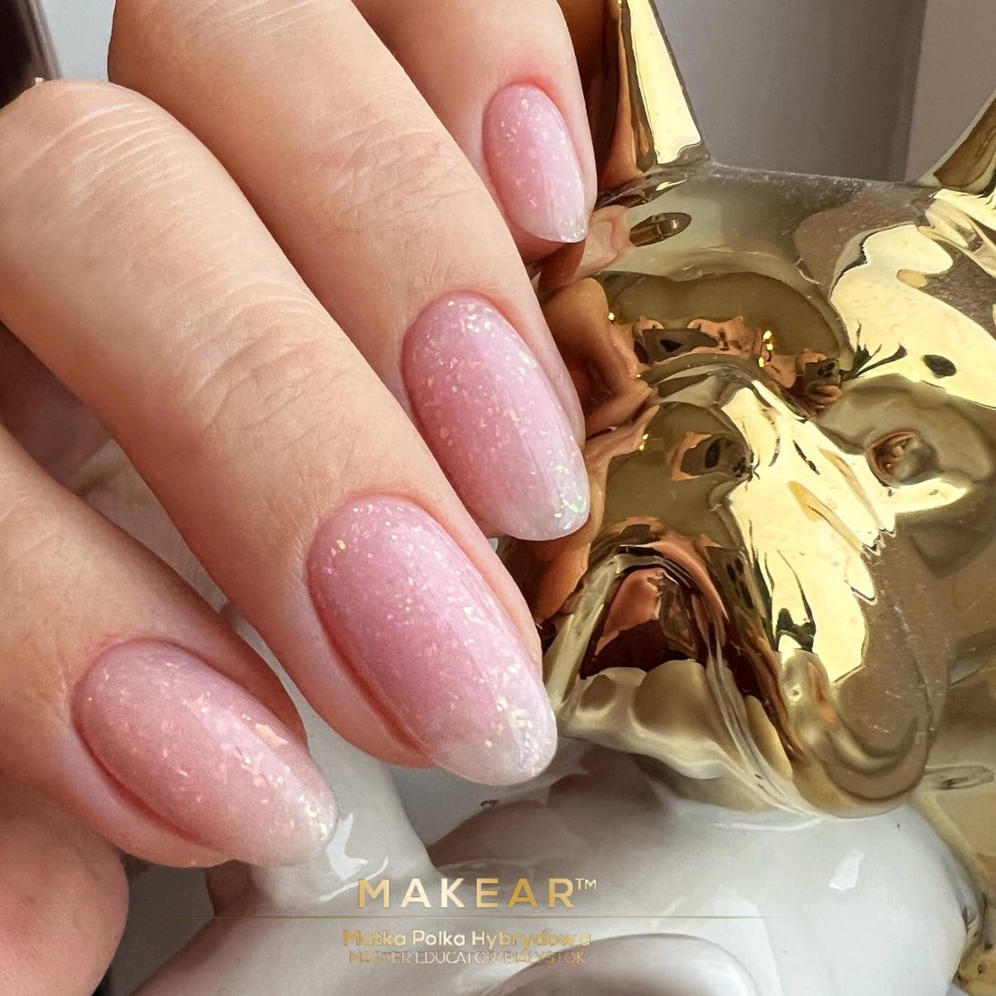 Makear Sparkling Rubber Base SRB02 Casiopeia Gummibasis für Nägel 8ml