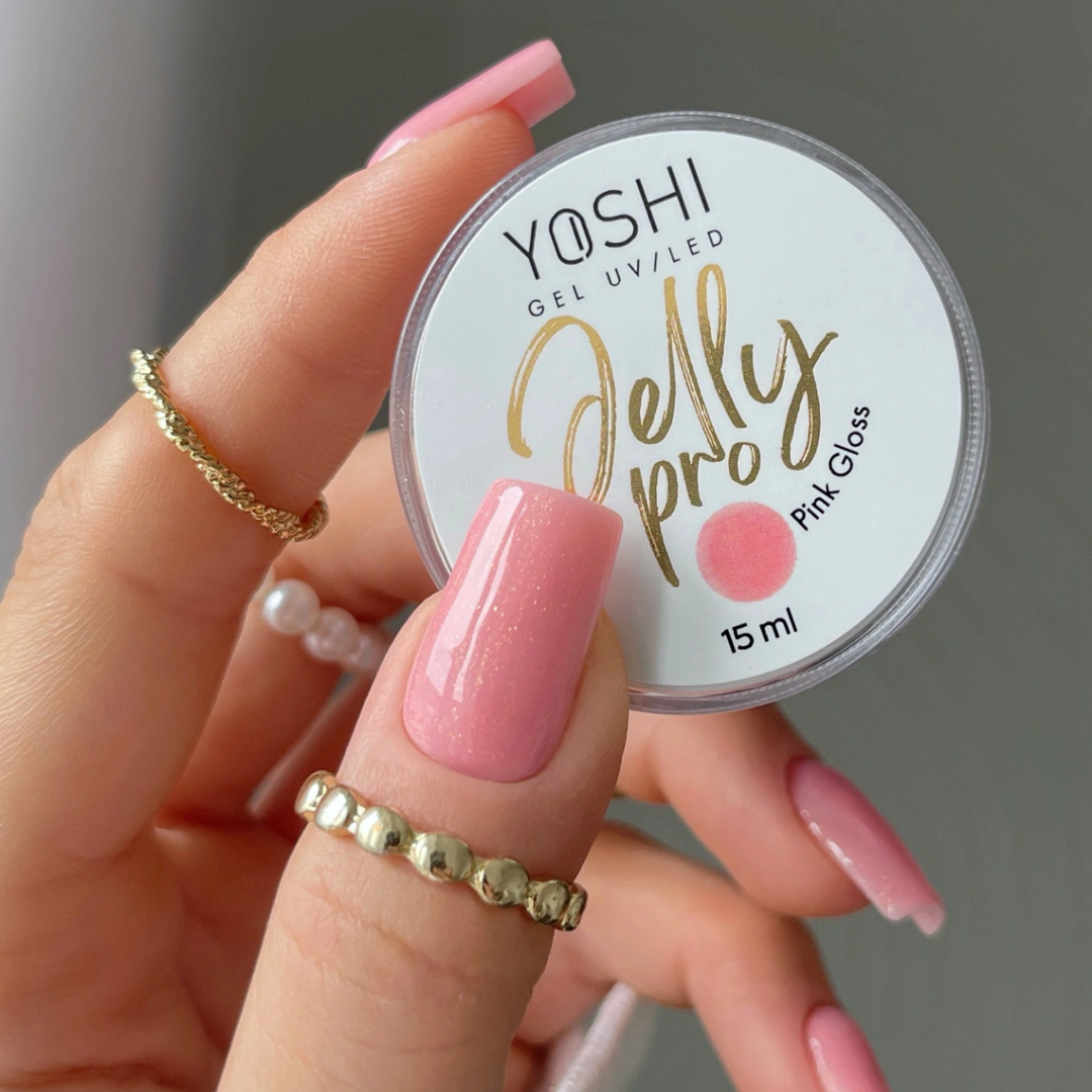 GROßES Yoshi Jelly PRO Nagelaufbaugel Jelly Pink Gloss 50ml