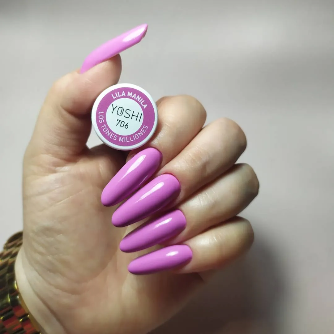 Yoshi UV-Hybrid-Nagellack 706 Lila Manila, 6 ml