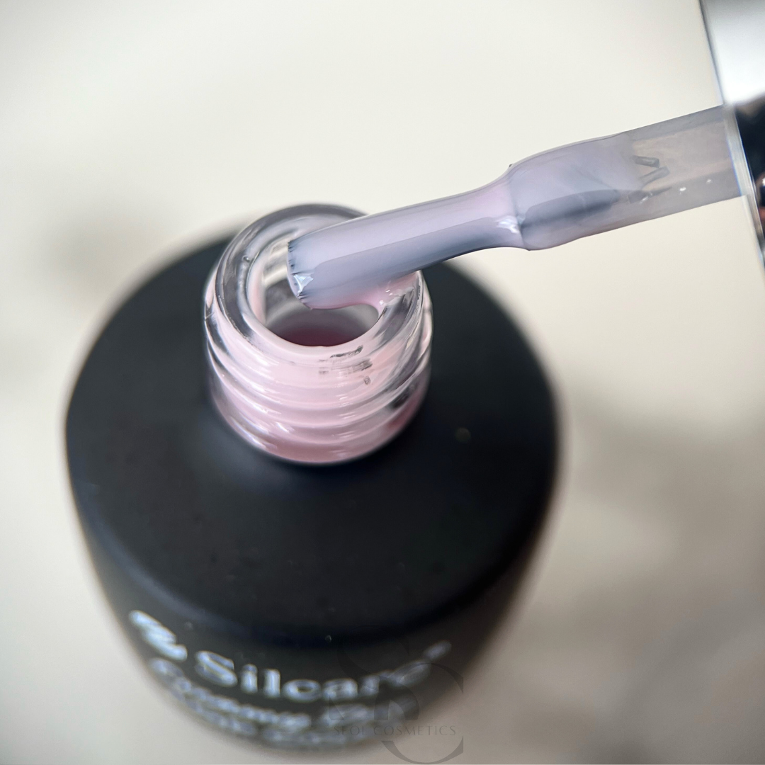 Silcare Top Coat No Wipe Creamy Rose Hybrid-Nagellack ohne Abwischen 9g