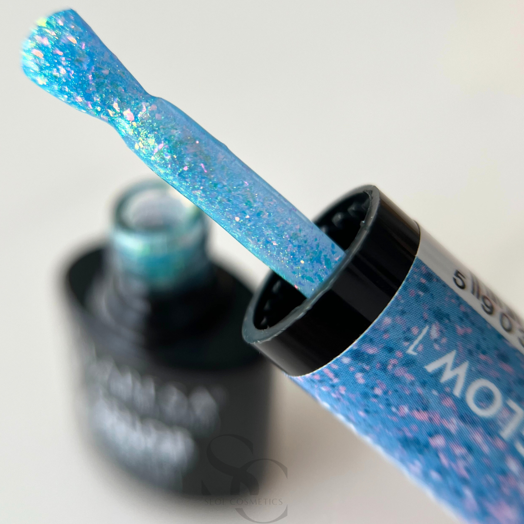 Claresa Hybrid Nagellack UNICORN GLOW UG1 opaleszierendes Blau
