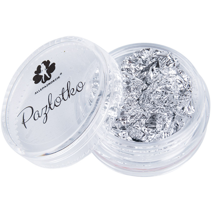 Nagelfolie Chrom in Flocken SILBER silber für Nageldekorationen