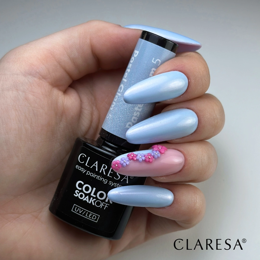 Claresa Hybrid Nagellack PASTEL GLAM 5 pastellblau