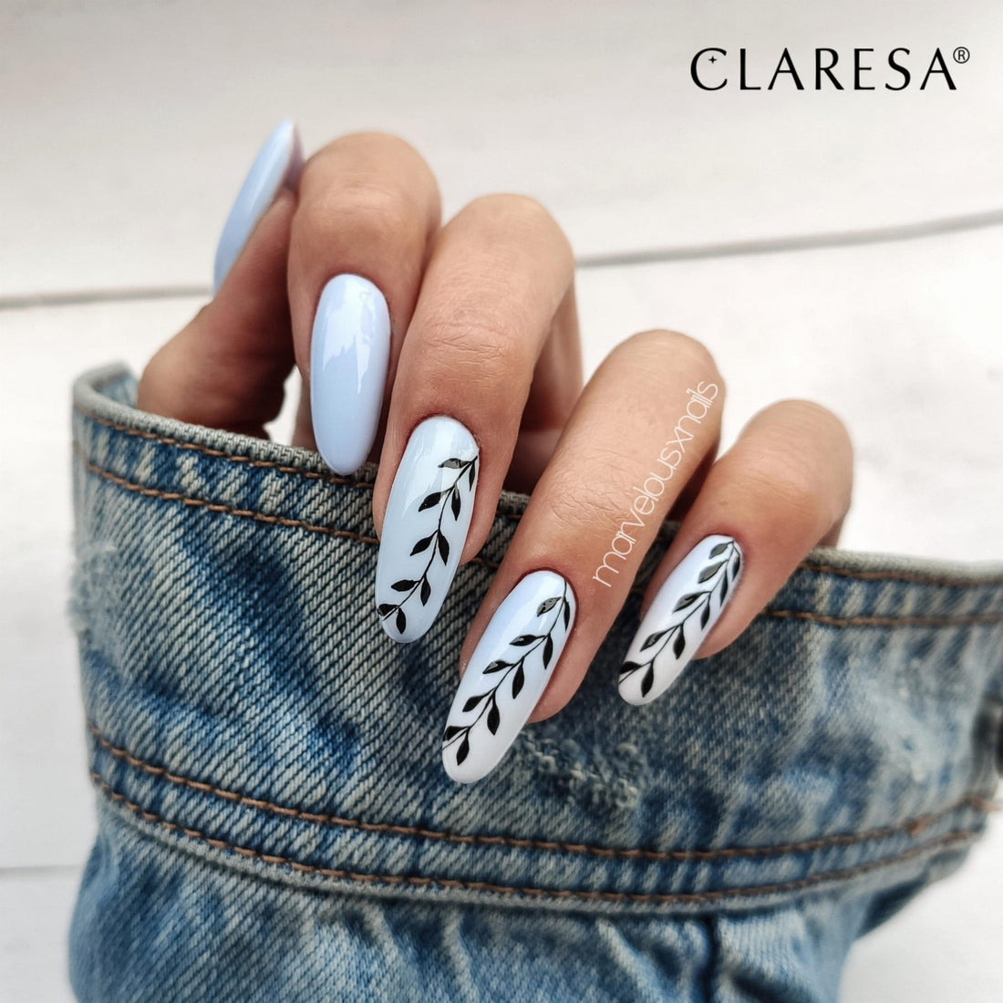 Claresa Hybrid Nagellack MARSHMALLOW 5 blau