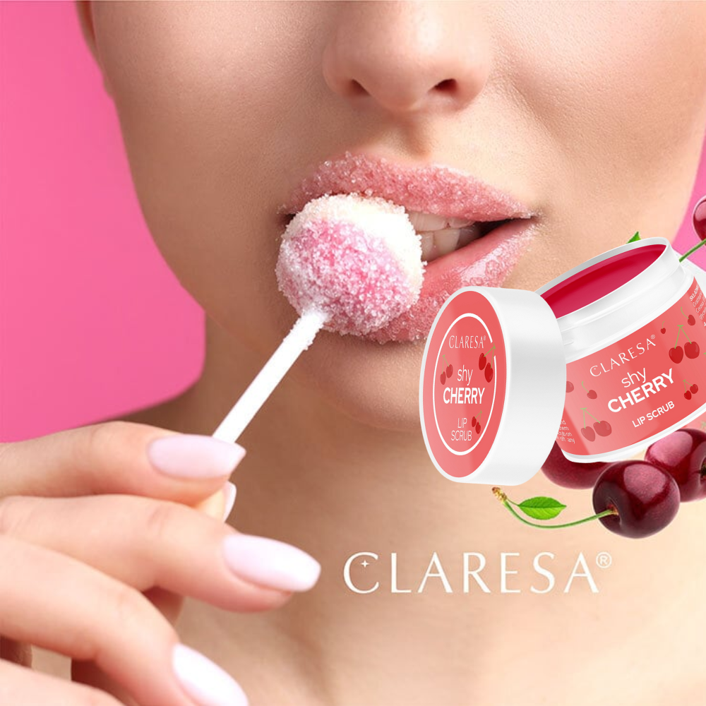 Claresa Sugar Lip Peeling Saucy Lips SHY CHERRY 15g Lippenzucker Kirsche
