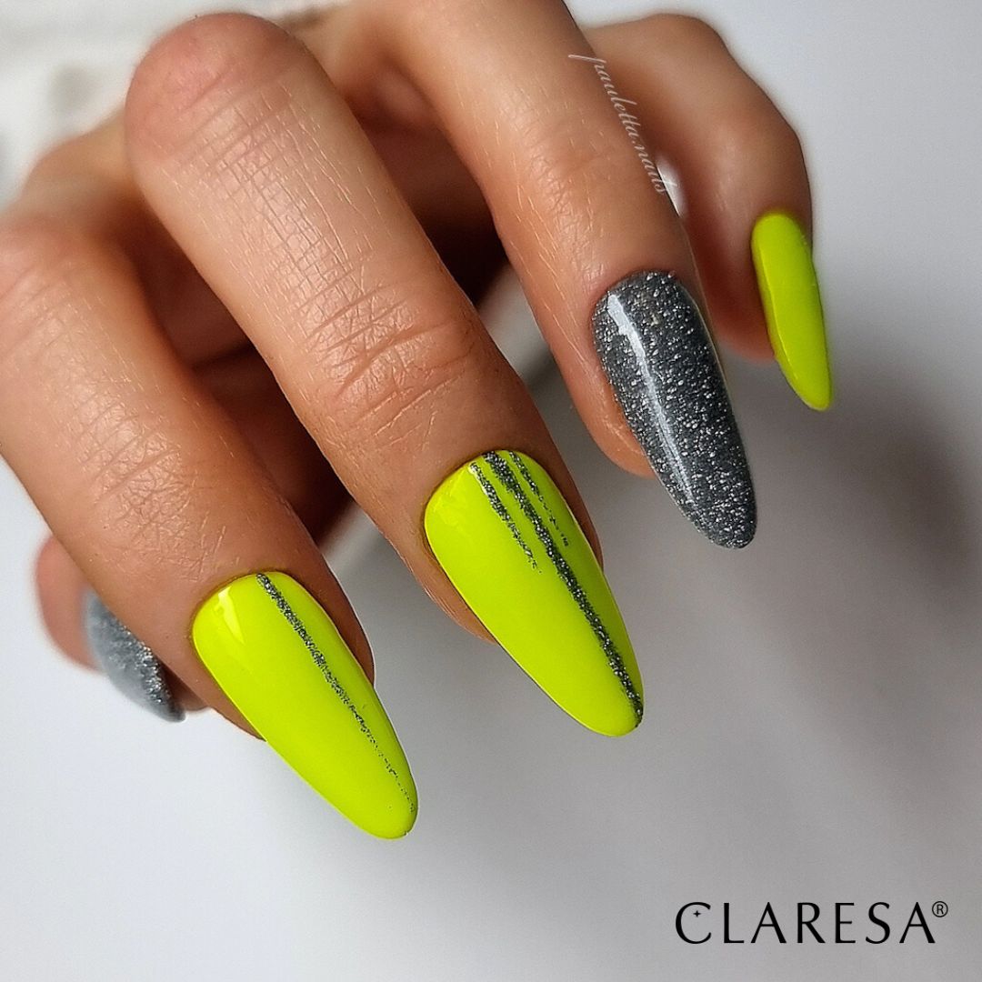 Claresa Hybrid Nagellack NEON 3 gelbgrün neonkanariengelb