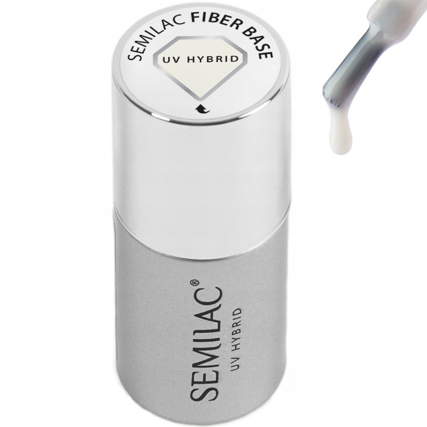 Semilac Hybrid BASE FIBER für Nägel, milchig, 7 ml
