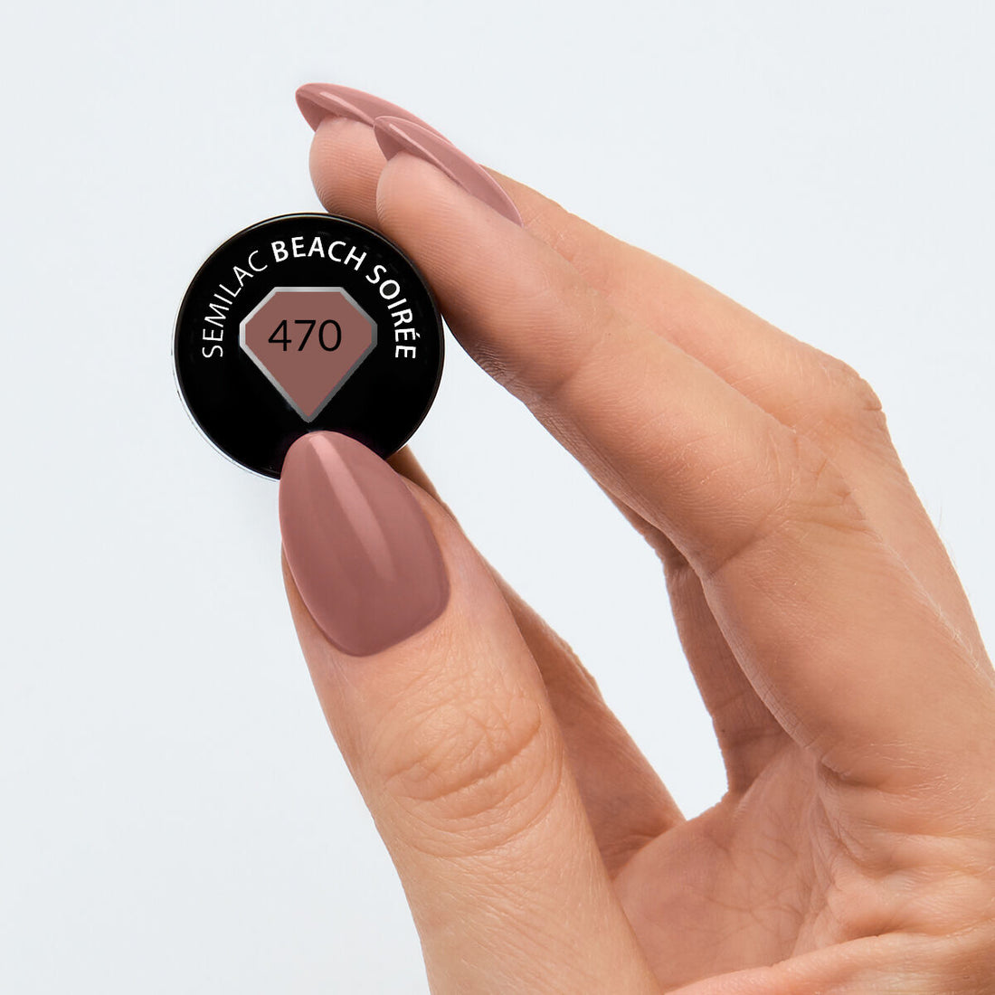 SEMILAC 470 Beach Soirée Hybrid Nagellack 7 ml