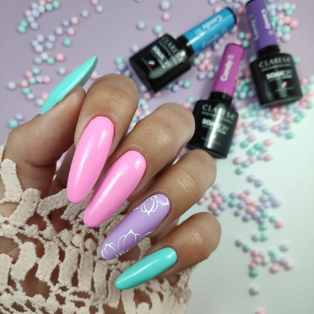 Claresa Hybrid Nagellack CANDY 8 Candy Pink