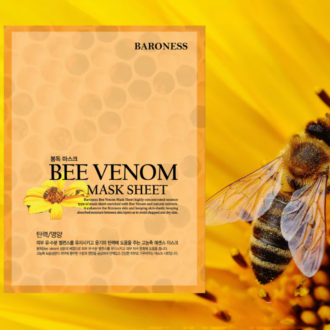 BARONESS Bee Venom Sheet Mask Asiatische Gesichtsmaske