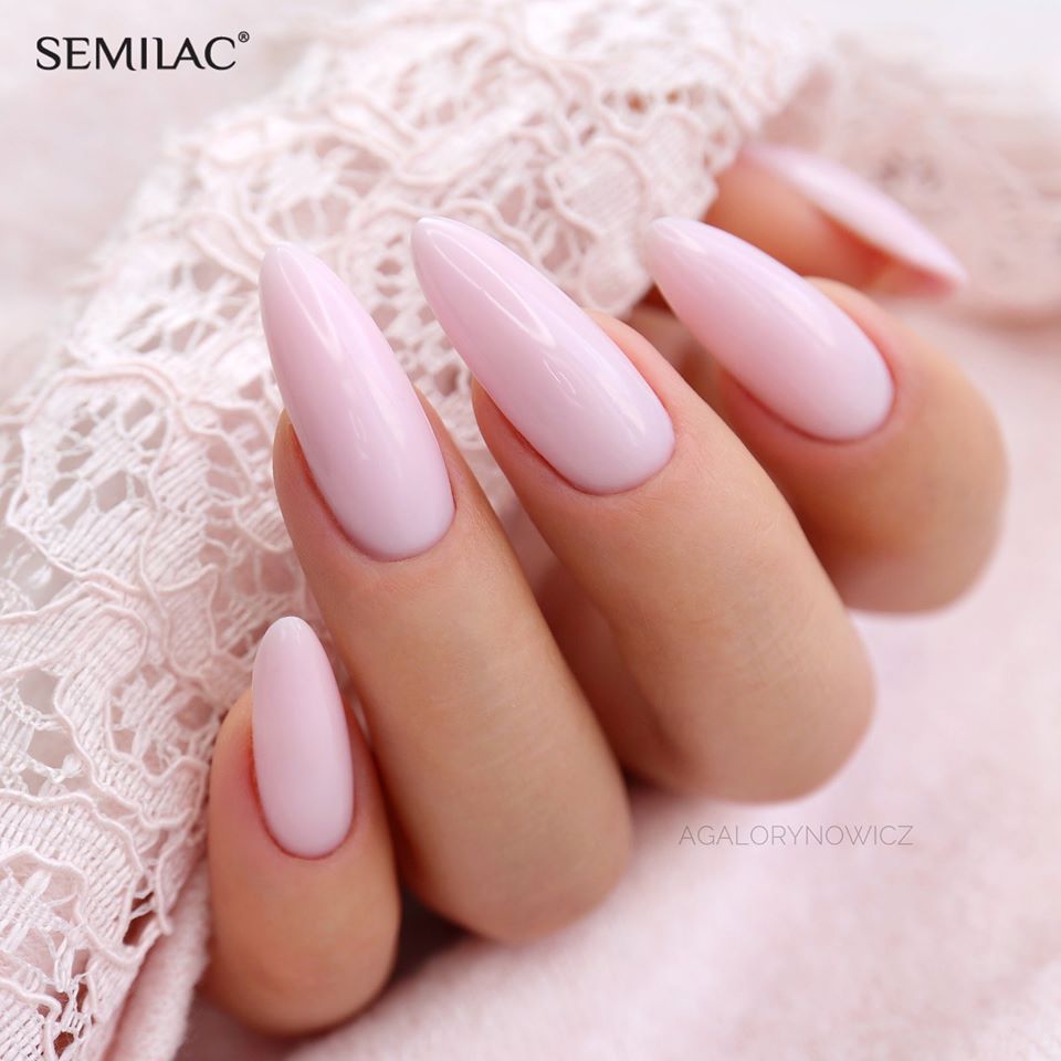Semilac Base Extend 803 Hybrid-Nagellack 5in1 Zartrosa, 7 ml
