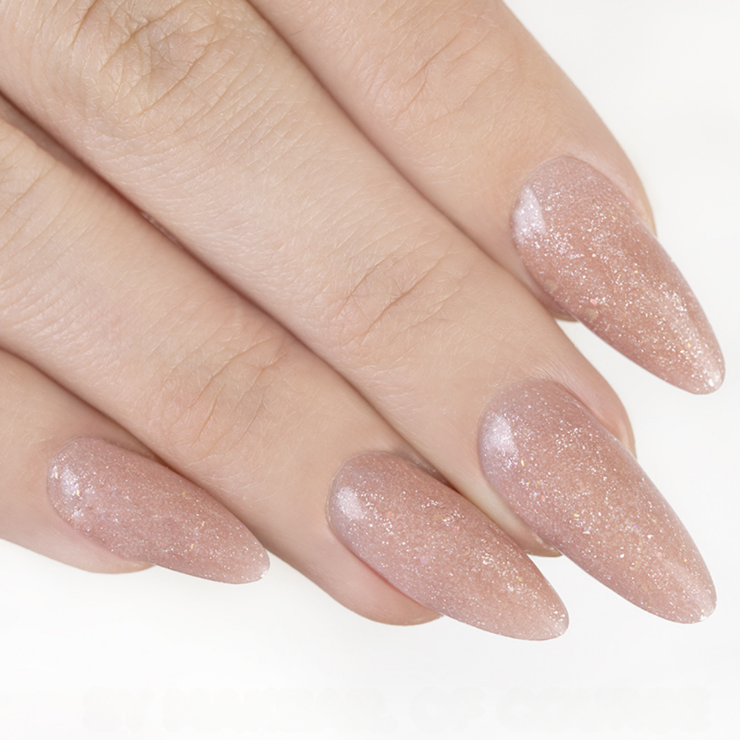 Makear HG16 Challengel Shimmer Nude Nagelaufbau-Gel-Partikel, 50 ml