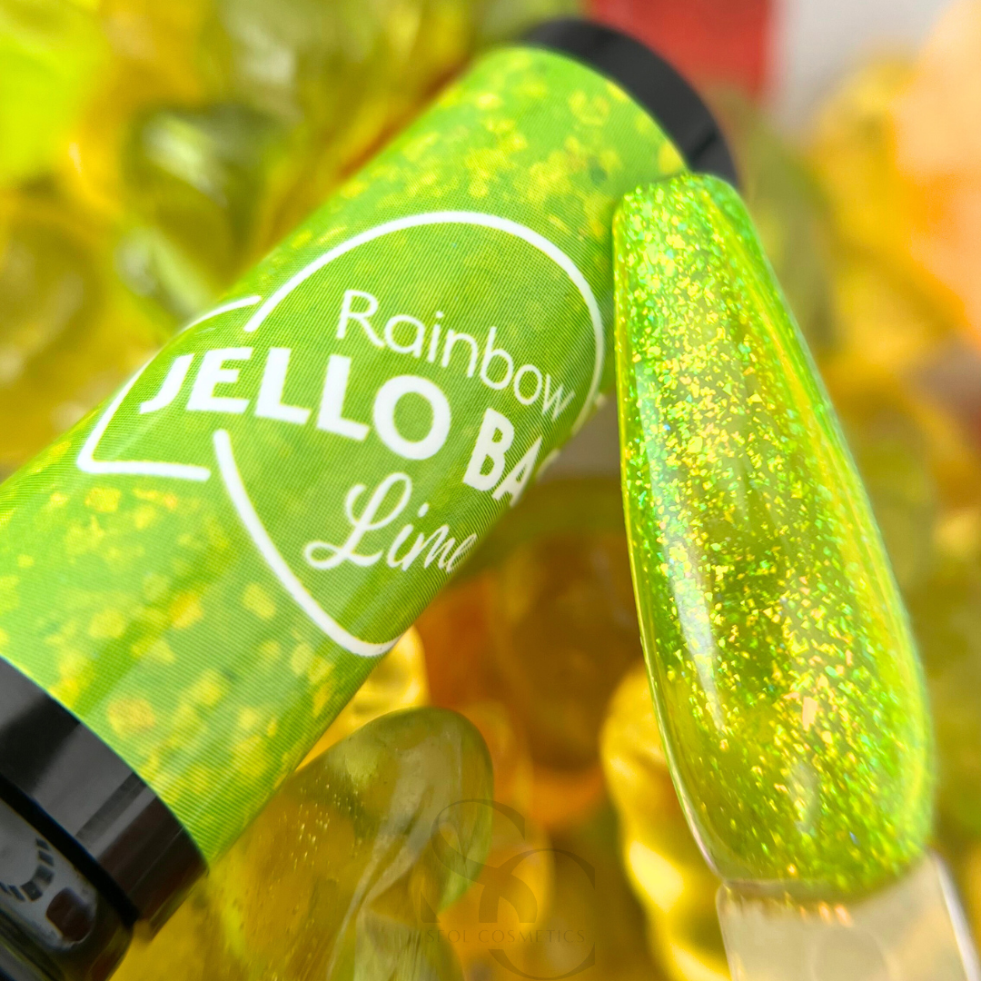 Claresa Hybrid Nail Base Rainbow Jello Base mit Limette, 5 g