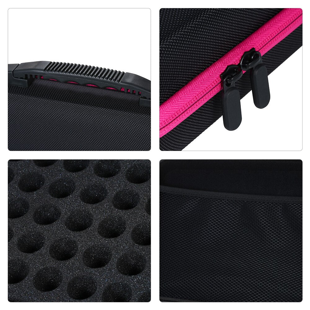 Organizer-Box für 60 Nagellacke Pink