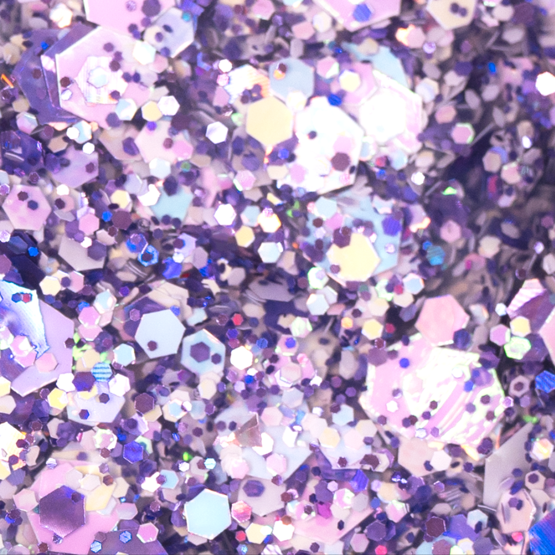 Makear PG04 Princess Gel Violett Glitzer-Nagelkunstgel 5 ml