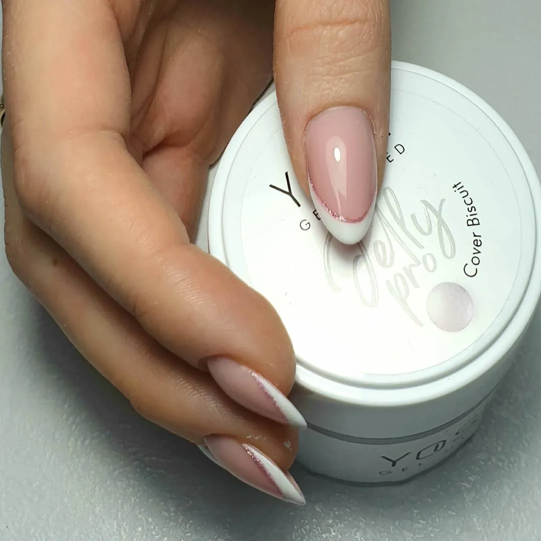 GROSSER Yoshi Jelly PRO Nagelaufbau-Gel-Cover, Keks, 50 ml