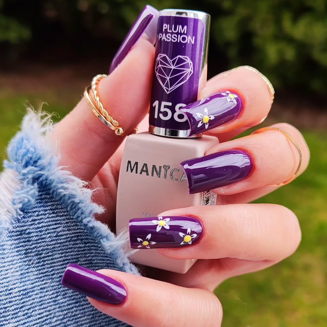 Manica Hybrid-Nagellack 158 Plum Passion, LED/UV-Gel-Lack, 10 ml
