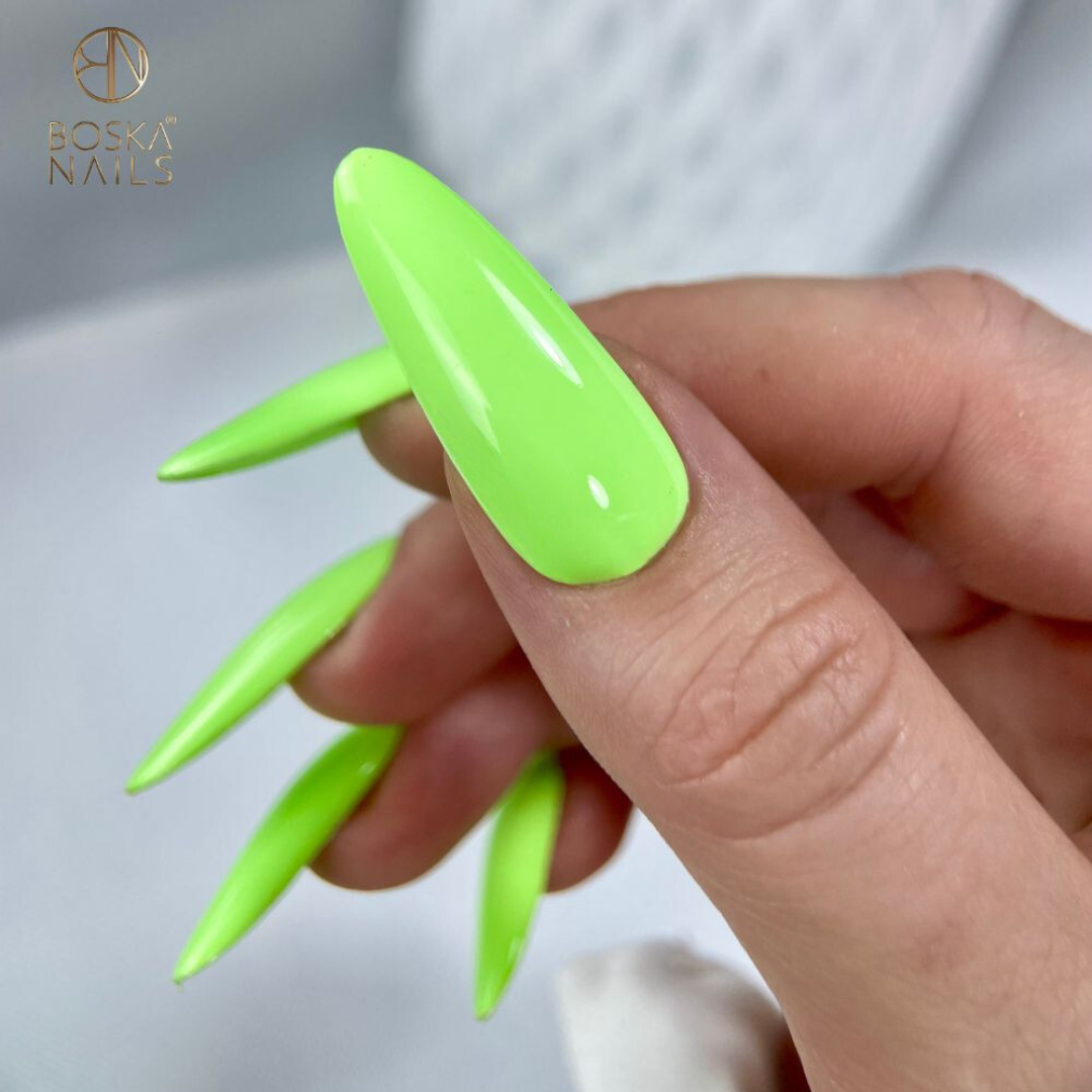 Boska Nails Hybrid-Nagellack 477 Summer Time Green Disco, 6 ml
