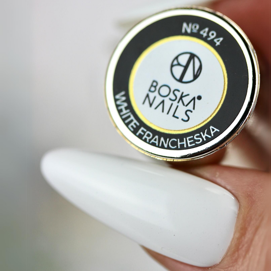 Boska Nails Hybrid Nagellack 494 White Francesca weiß für French