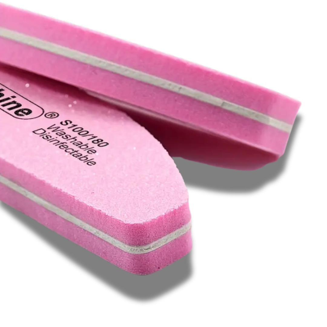 20 Stück MINI Nagelfeile zum Mattieren Sunshine Polierer Boot 100/180