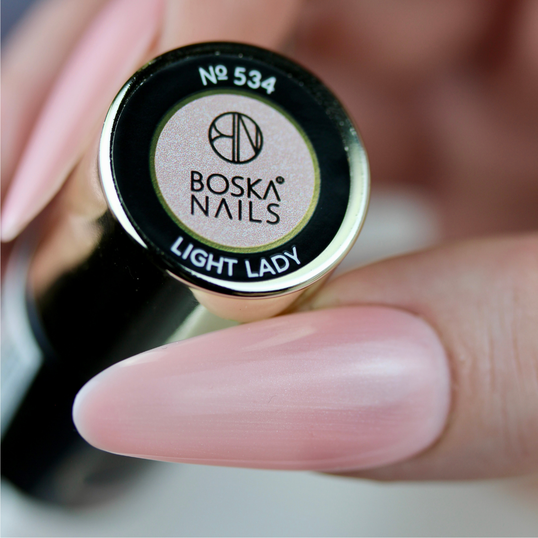 Boska Nails Hybrid-Nagellack 534 Light Lady, natürlicher Look, 6 ml