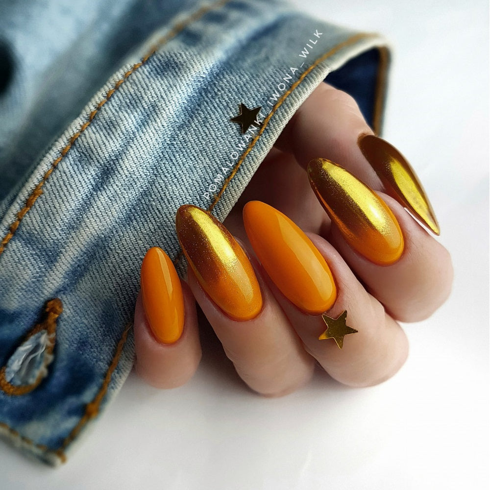 Nagelstaub GLASS Goldener Spiegeleffekt GOLD