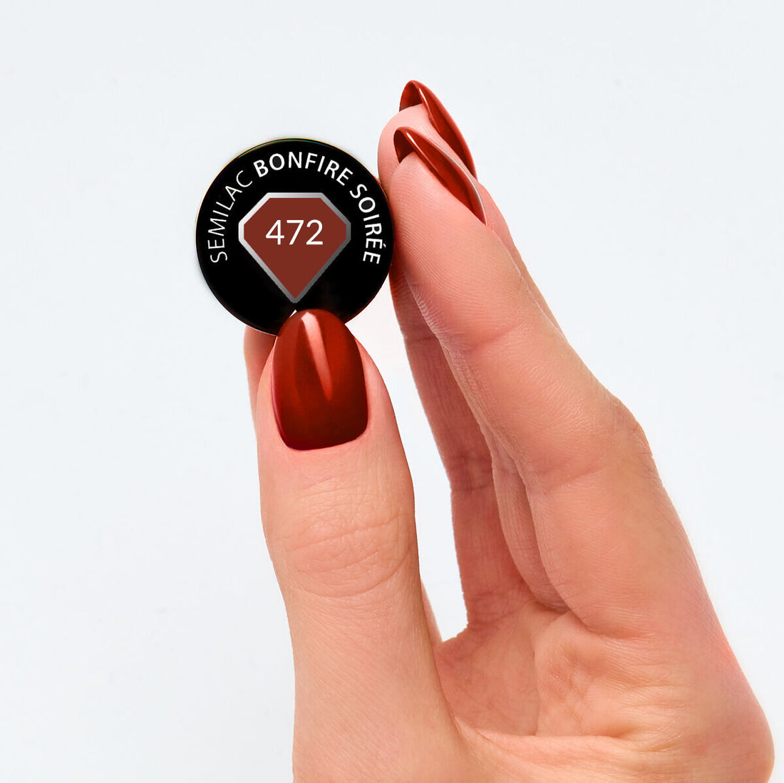 SEMILAC 472 Bonfire Soirée Hybrid Nagellack 7 ml