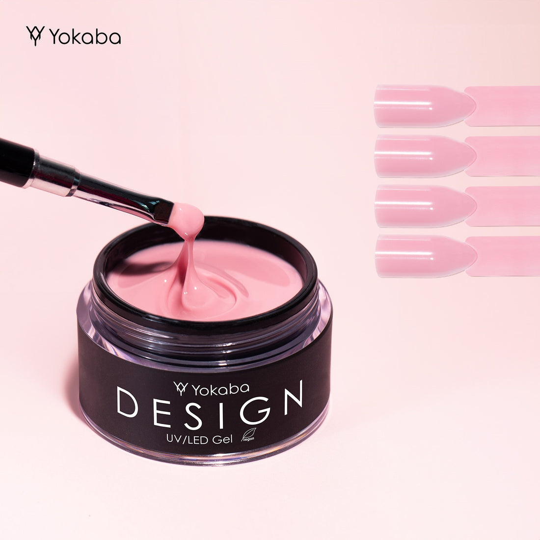 Yokaba DESIGN Nagelaufbau-Gel 11 PINK SHADOW UV/LED 50ml