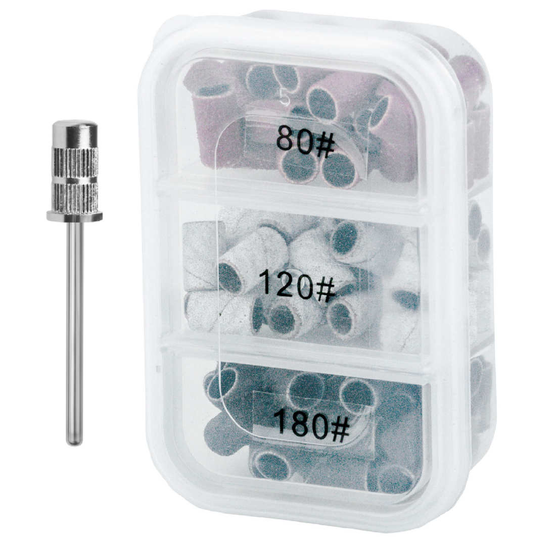 Set Fräseraufsätze #80 #120 #180 75-teilig + Pediküre-Maniküre-Träger