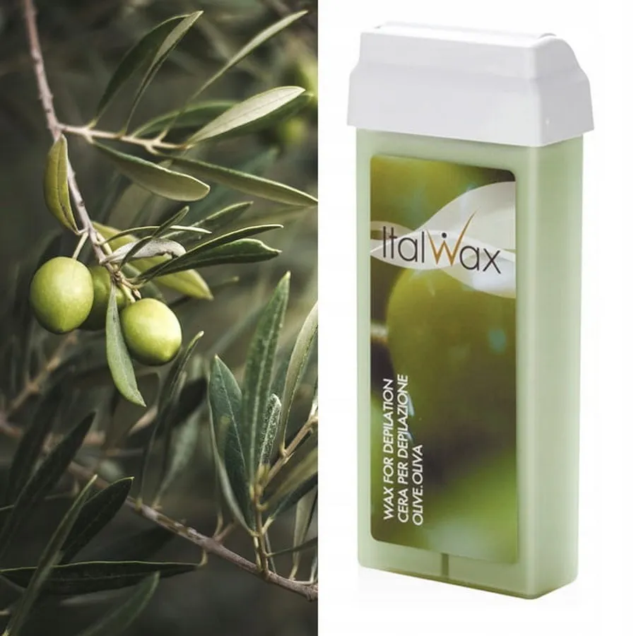 ITALWAX Körper-Enthaarungswachs in einer Rolle Olive Olive Rolle auf 100ml