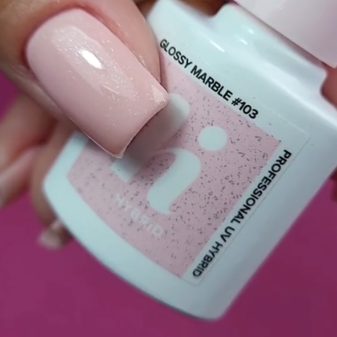 HI HYBRID #103 Hybrid-Nagellack, glänzend, Marmor, 5 ml