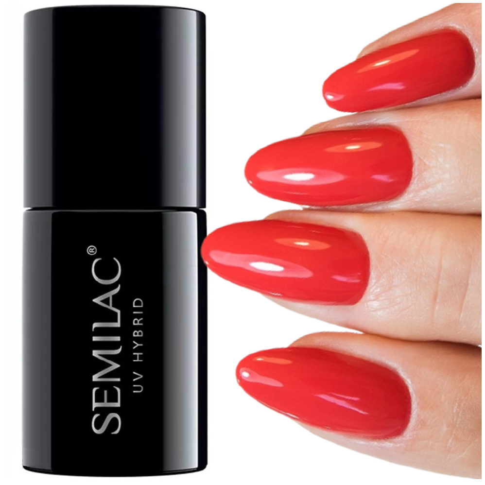 SEMILAC 024 Vibrating Tomato UV LED Hybrid-Nagellack, 7 ml