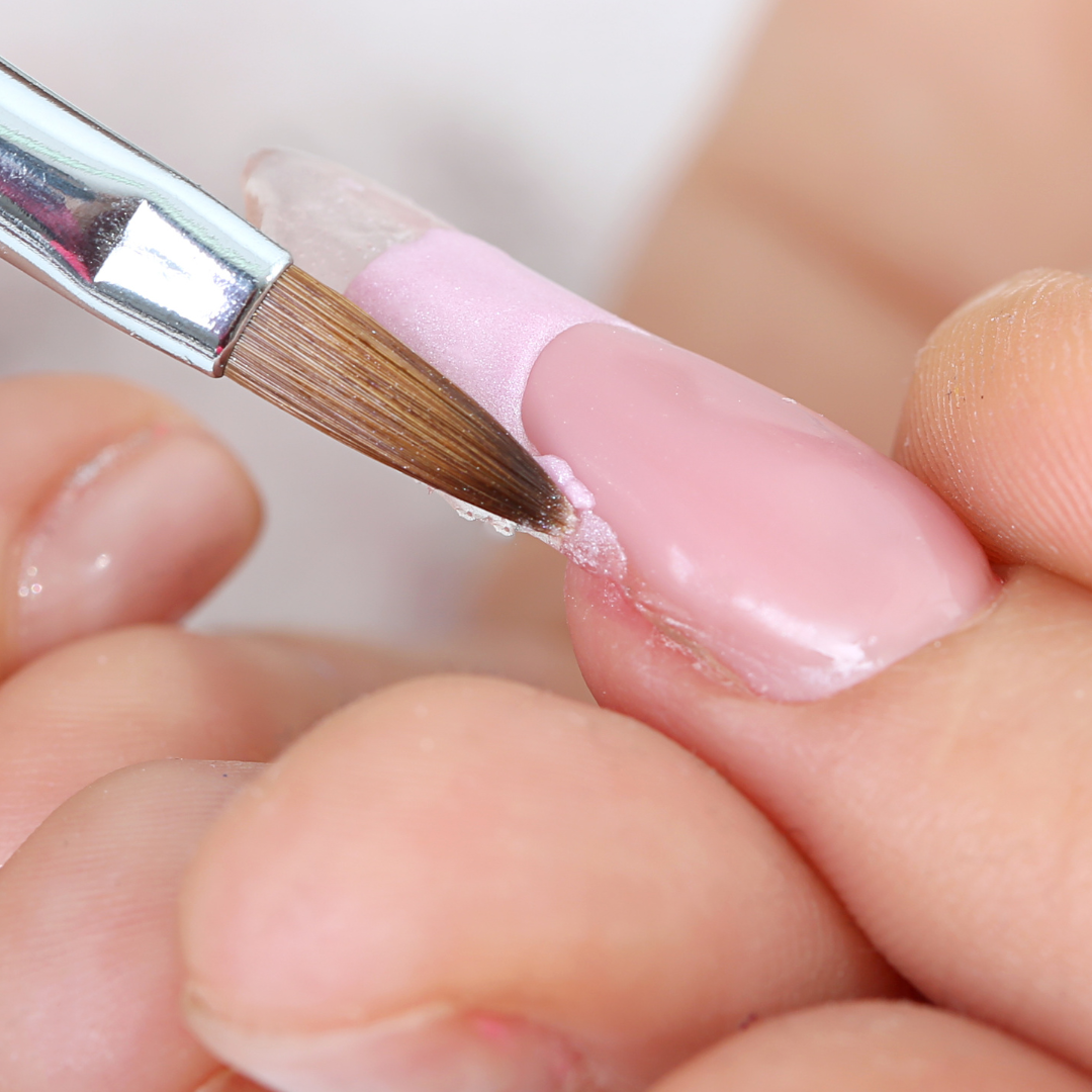 Acrylpinsel PINK Nr.6 Acrylpinsel Nagelpinsel